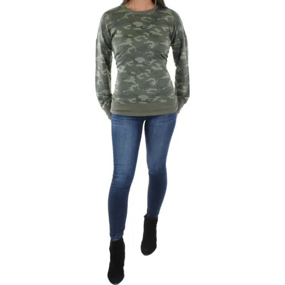 ID IDEOLOGY CAMO-PRINT SWEATSHIRT CAMO Cozy EMERALD L